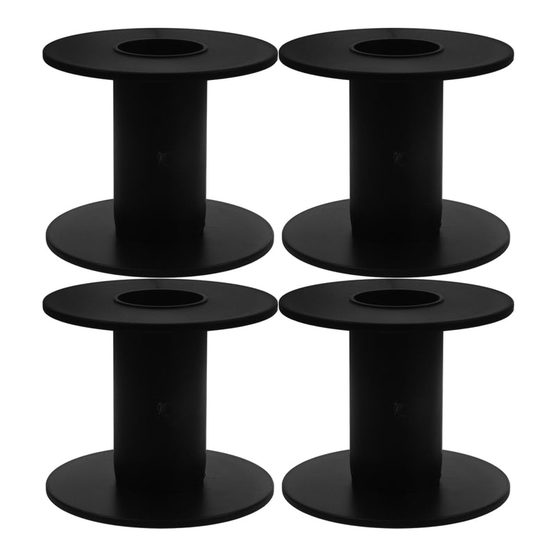 Pack of 4 Compact Plastic Cable Reels Replacement Spools for Fishing Line Wire Spools Cable Winder for Fishing Crafts Electrical Work
