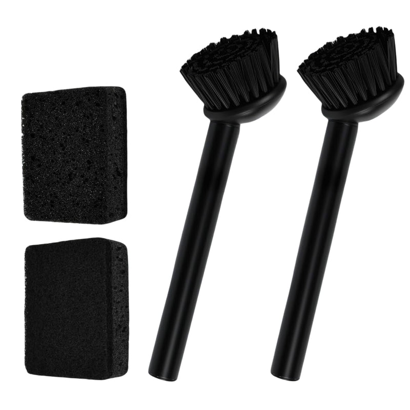 Cup Brush Set with Stainless Steel Handle, Dish Brush Set with Dishwashing Sponge, Kitchen Brush with Stainless Steel Handle, Dish Brush Set, Kitchen Washing Up Brush Cleaning Brush