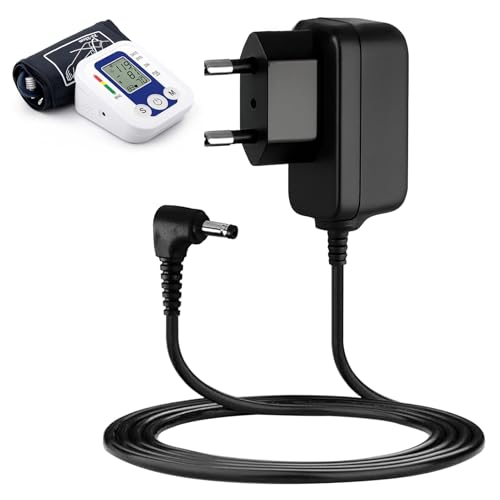 Menibeuty 6 V Power Supply Charger for 0mron Blood Pressure Monitor, AC Power Adapter Blood Pressure Monitors, for O ron M7 M500 M700 M3 M5 Series, 1.4 m Replacement Power Supply Charging Cable Compatible with M2 M6 M8 M9 X3 etc