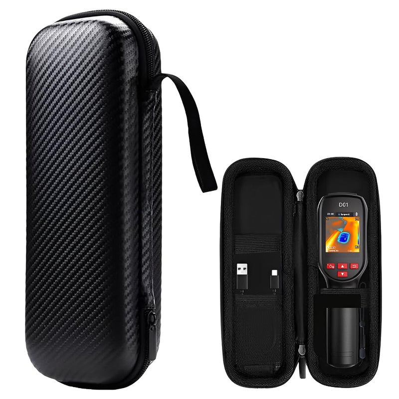 Thermal Camera Case Cover for Thermal Imaging Camera Shockproof Carrying Case Travel Organizer Bag Portable Hard EVA Bag Black