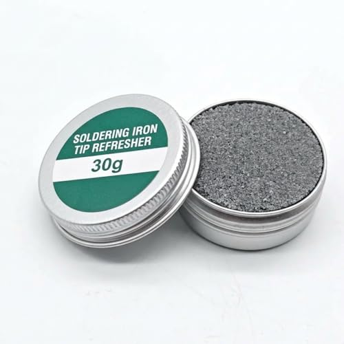 Soldering Tip Cleaner 30 g Reactivator Paste, Soldering Tips Activator for Removing Oxidation and Black Coating, Cleaning and Care Paste for Soldering Iron Tips, Quick Re-tinning