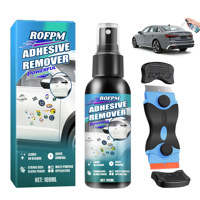 Sticker Remover, Extra Strong, Adhesive Residue Remover Car/Window Frame, Superglue Remover, Label Remover Spray, Adhesive Remover, Quickly Removes Adhesive Residues and Stickers, 100 ml