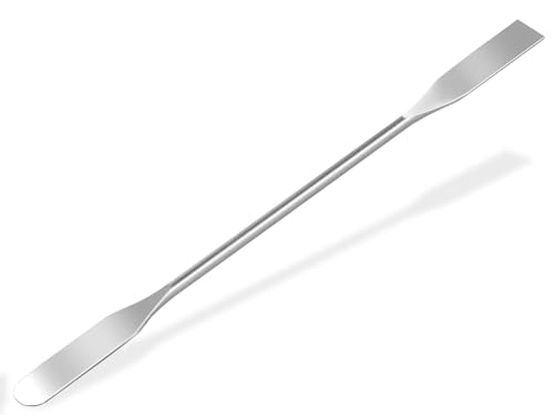 InstrumenteNrw Laboratory Spatula Metal Double Spatula Stainless Steel Chrome-Plated | Spatula for laboratory, cosmetic and hobby work, 15 cm