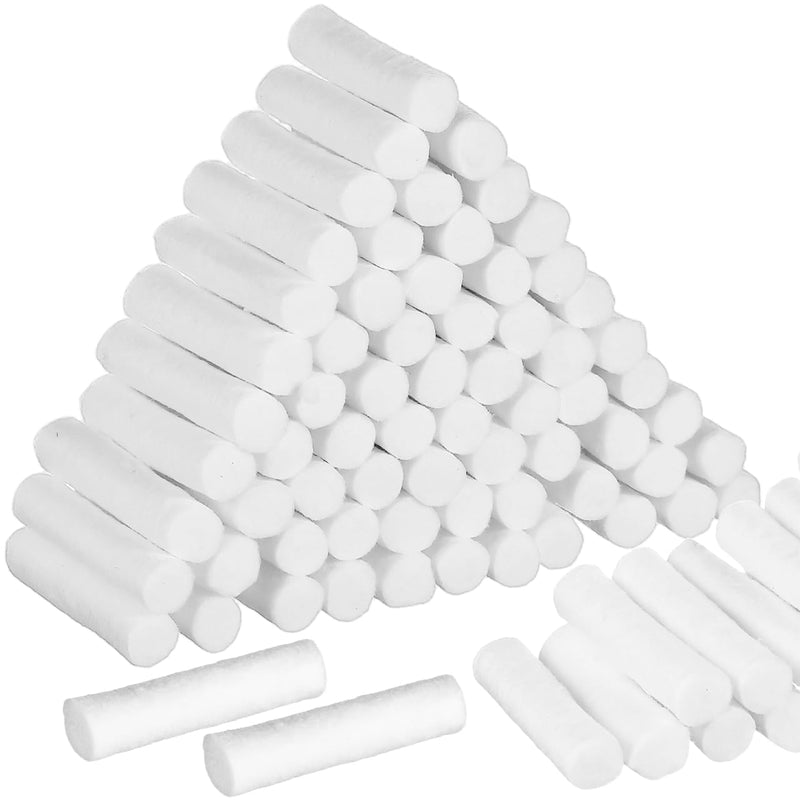 Sewroro Pack of 5 cotton rolls, 8 x 38 mm large swabs, hemostatic cotton rolls for oral hygiene, eg for dental procedures, for breastfeeding nosebleeds and self-cleaning.