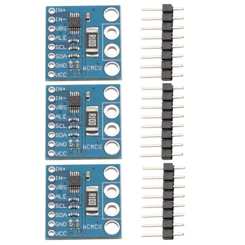 INA226 Bidirectional Current Monitoring Sensor I2C IIC Module 0V-36V Power Monitor Sensor Power Monitoring Sensor Module with Alarm Function (Pack of 3)
