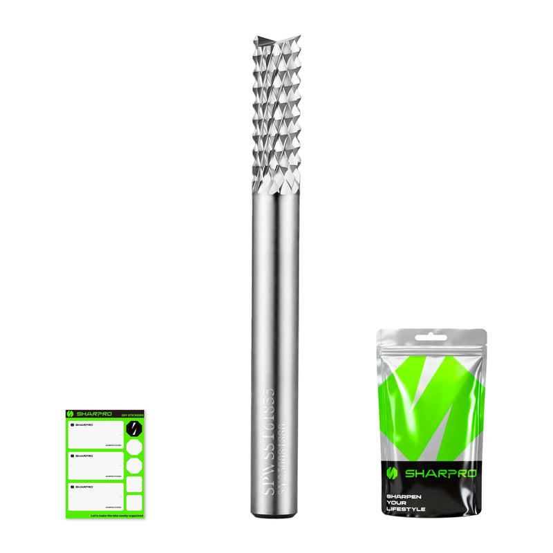 Carbide Carbide Burr End Mill 6 mm Shank for CNC and Router | Carbide burrs for metal milling drill, wood, groove cutter, chamfer cutter, engraving cutter SD 6mm - SKD 6mm - SL 18mm - GL 55mm