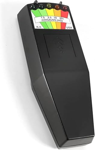 K2 EMF Meter, Handheld Electromagnetic Radiation Detector, 5 LED Display EMF Detector for Ghost Hunting, Magnetic Field Monitor 50Hz - 20,000Hz, Portable EMF Meter for Home, Office and Paranormal U