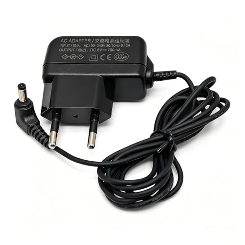 6 V Power Supply Charger for Omron Blood Pressure Monitor, AC Power Adapter Blood Pressure Monitors for Omron X7 Smart, M7 M3 M5 M500 M700 Series, 1.5 m Charging Cable Compatible with M2 M6 M8 M9 X3
