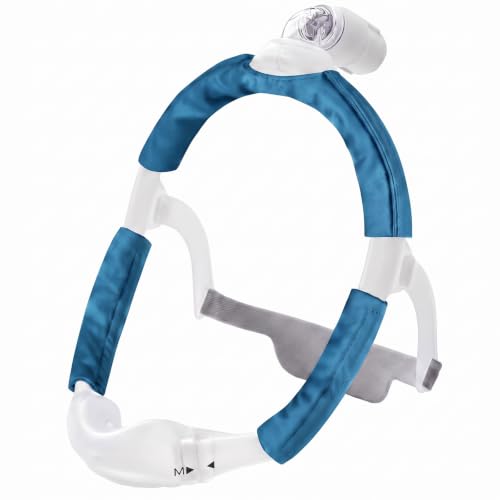 Satin Strap Covers, Silky Mask Frame Covers Pads Compatible with DreamWear or AirFit N30i/P30i Headband Cover Set Hair Protector (3, Navy) 3
