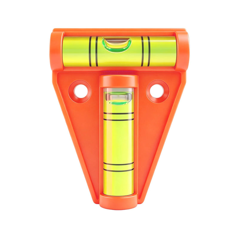 Flintronic Small Cross Spirit Level, Magnetic, Durable & Precision T Spirit Levels for Camping, Caravan, Motorhome and Caravan, Orange