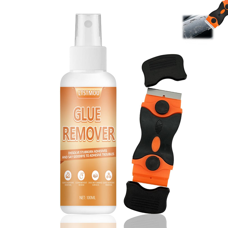 Sticker Remover, Adhesive Remover, Label Remover Spray 100 ml | Superglue remover, adhesive residue remover car, quickly removes stubborn adhesive residue, removes stubborn residue