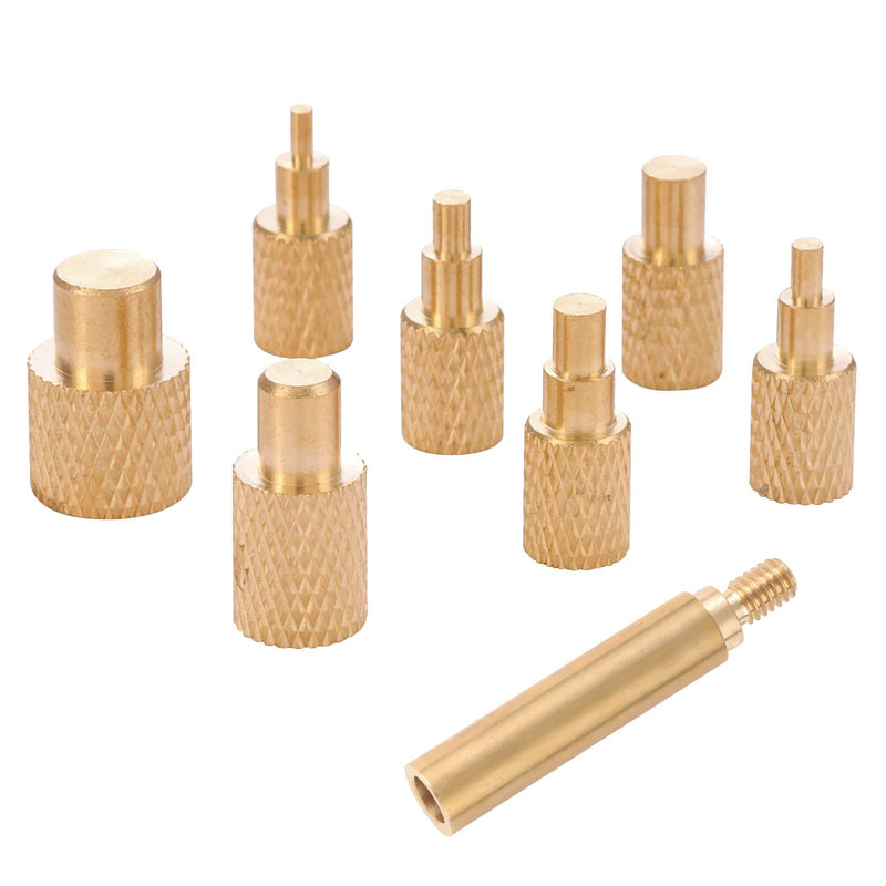 Soldering Tips, Melting Tips with Adapter for Thread Inserts M2-M8, Pack of 7 | Soldering Iron Attachment Compatible with 900M/T18/ST Series, 3D Printer Plastic Pressing Tool (M2 M2.5 M3 M4 M5 M6 M8)