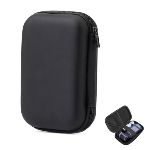 Protective Case, Compatible with OneTouch Ultra Plus Reflect, Black, Diabetes Bag for Blood Glucose Monitor with Mesh Pocket for Test Strips and Accessories