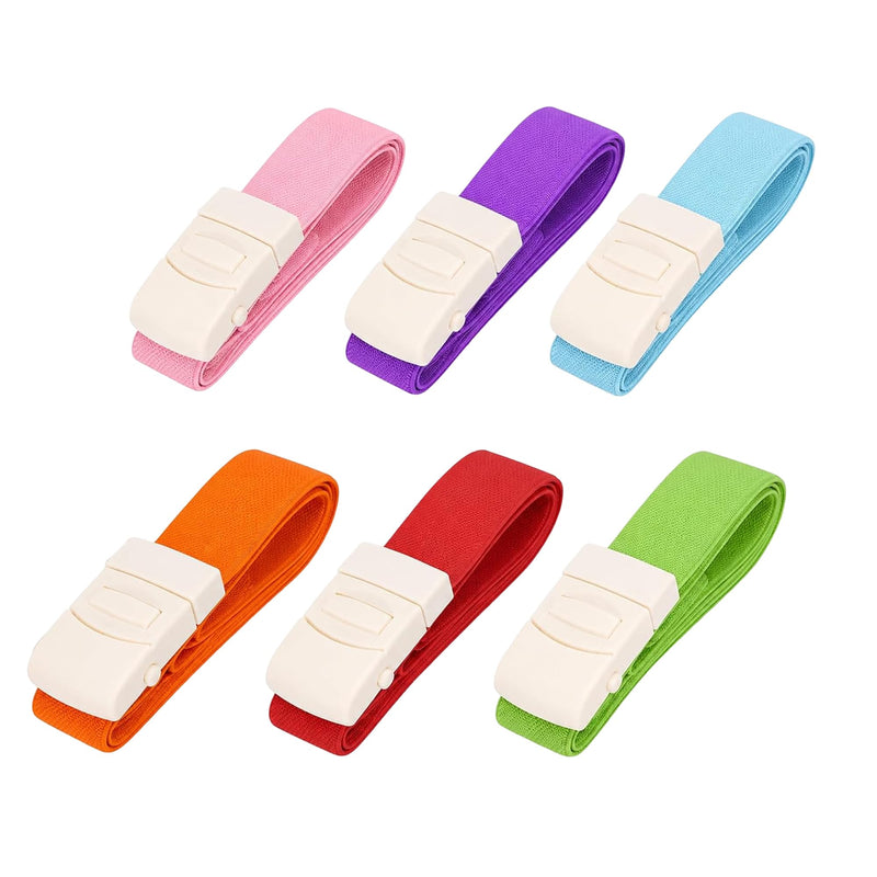 Tourniquet Set of 6 Blood Removal Tubes 40 x 2.5 cm | Vein congestion for medical first aid and outdoor activities, nylon material