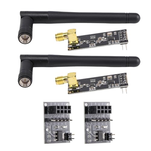 2 pieces NRF24L01+PA+ transceiver with SMA antenna 2.4 GHz 1100M + NRF24L01 wireless for