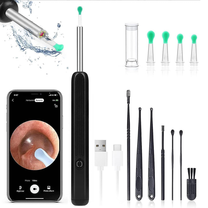 Miluna Ear Cleaner, OIP67 Waterproof Ear Clear with 6 LEDs