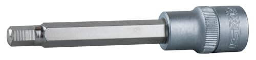 KS Tools 911.1332 E 1/2 Bit socket hex, long, 12 M