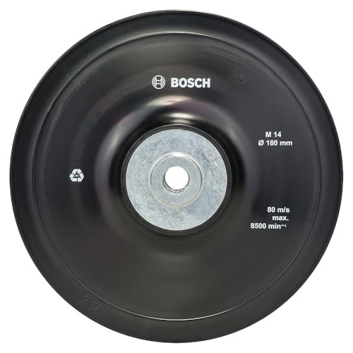 Bosch 1x PRO Backing Pad Soft for Large Angle Grinders, M14 Ø 180 mm