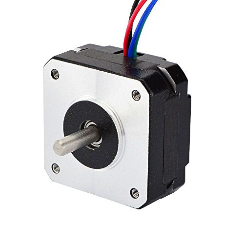 STEPPERONLINE Nema 17 Bipolar 0.9deg 11Ncm 1.2A 42x21mm 4-lead for CNC Milling Engraving Machine
