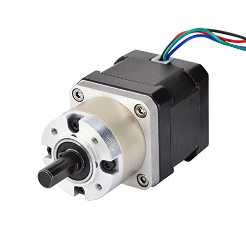 STEPPERONLINE 5:1 Planetary Gearbox Nema 17 Geared Stepper Motor 1.68A for DIY 3D Printer/CNC Extruder