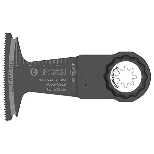 Bosch Professional BIM Plunge Cut Saw Blade PAII 65 APB Starlock Plus (for Wood and Metal, 65 x 50 mm, Accessories for Starlock Plus Multi-Tools) 1 pcs. Old Version