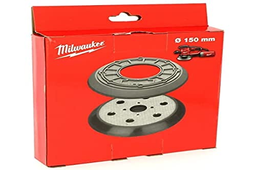 Milwaukee 4932430145 150mm Sanding Pad with 6 holes and rubber guards