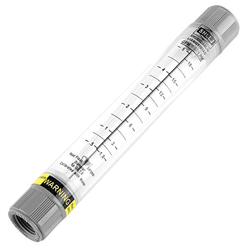 In-Line Flow Meter LZM-15G 0.5-5 GPM / 1.8-18 LPM, Pneumatic Air Source Processing Components