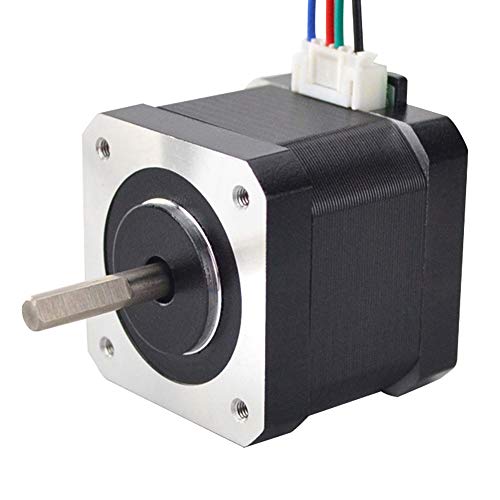 STEPPERONLINE Nema 17 Bipolar 45Ncm 1.5A 12V 42x39mm 4 leads w/ 1m Pin Connector for 3D Printer,CNC, XYZ Axis, Extruder