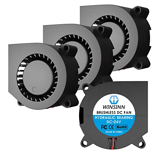 WINSINN 40mm Blower Fan 24V 4020 40x20mm Turbine Turbo Brushless Cooling for 3D Printer Extruder Hotend - High Speed (Pack of 4Pcs) 4020 24V