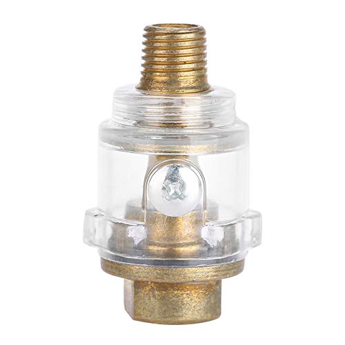 Oil Lubricator 1/4" BSP Mini In Line Air Tool Oil Lubricator Oiler Compressor Pipe Automatic Lubrication