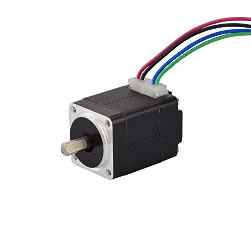 STEPPERONLINE Nema 8 Stepper Motor Bipolar 1.8 deg 1.6 Ncm 0.2 A 20 x 20 x 28 mm 4 Wires for 3D Printer, CNC Machine