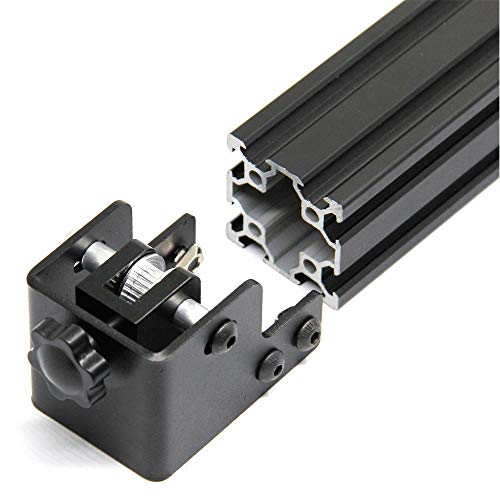 Upgrade Y-axis Synchronous Belt Stretch Straighten Tensioner for Creality Ender3 Pro/Ender3 V2/CR-20 Pro Double Slot Aluminum Profile 40x40mm (4040, Black) 4040