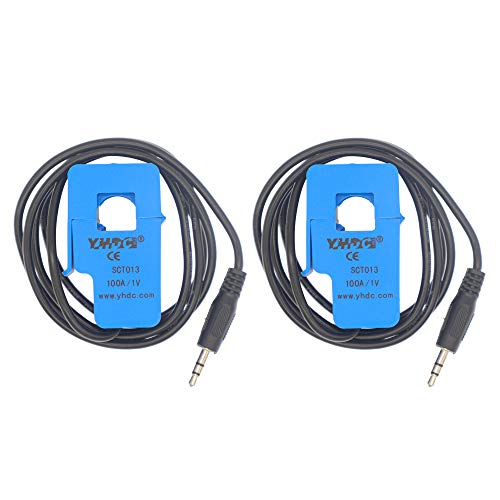 2PCS SCT013-000V 100A 1V Non-invasive Split Core Current Transformer Sensor 2