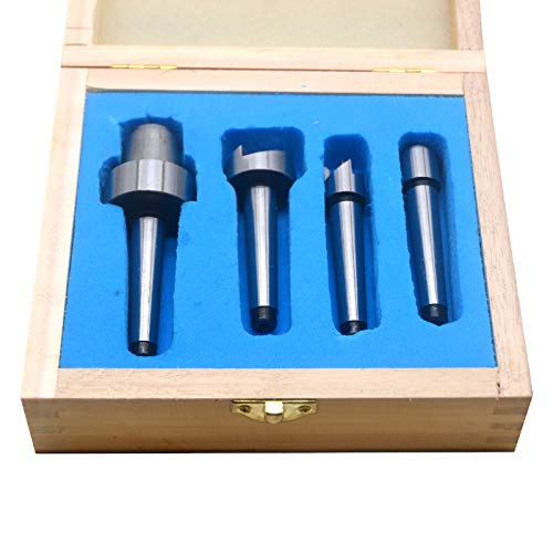 Woodworking Wood Lathe Drive Center 4pc Set, 1MT Mount MT1