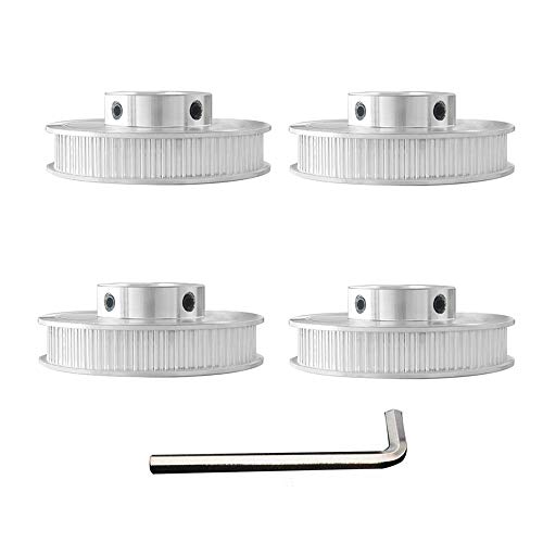 4pieces 5mm Bore 80T GT2 Pulley Synchronous Wheel GT2 Timing Belt Pulley 80 Teeth compatible with Voron 2.4 3D Printer 6mm Width Belt