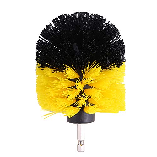 Duokon Drill Brush Tile Grout Cleaner Bathtub Toilet Brush PP Bristles Drill Attachment Cleaning Tool(3.5in)