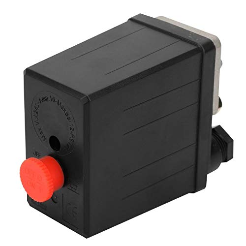 Air Compressor Pressure Switch, Pressure Valve Switch for Single Hole Air Compressor 0.4~0.7Mpa G1/4" 220V