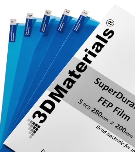SuperDurable 5x Tougher FEP Release Film, Korea (280mm x 200mm x 5pcs) 5 280mm x 200mm