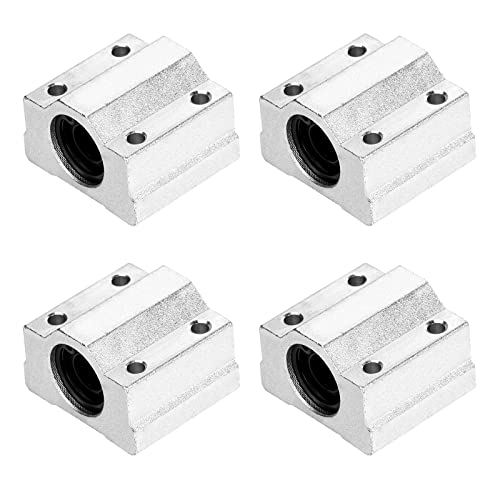 4Pcs SCS10UU Linear Motion Ball Bearing Slide Unit Bushing(10MM Inner Dia.) for CNC Machine Linear Sliding, 3D Printer Part