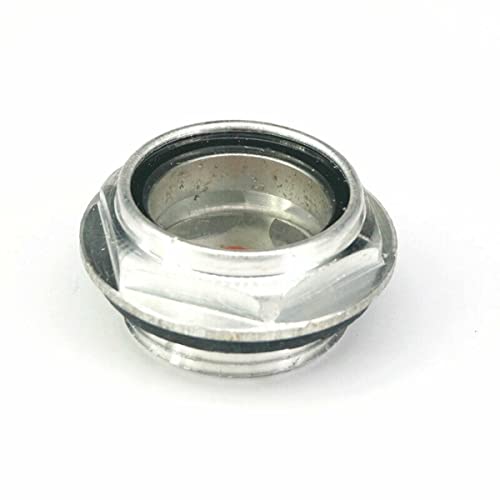 Oil Sight Glass 16 * 1.5 Air Compressor Fittings Aluminum Male Thread Clear Oil Level Sight Glass for Air Compressor 16*1.5