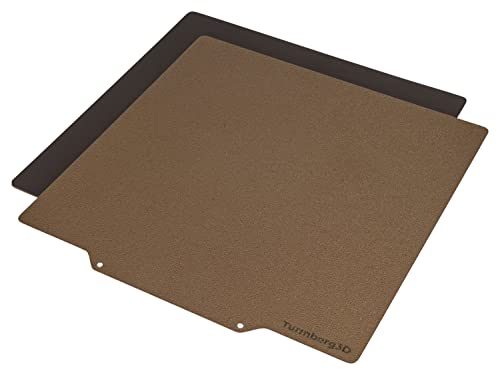 Turmberg3D - Rough PEI Printed Bed Surface - Spring Steel Sheet Including Magnetic Base (Variant B - 235 x 235 mm)