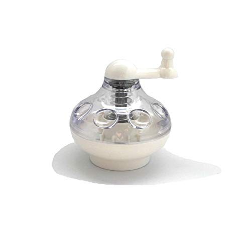 Tredoni Nutmeg Grinder Mill - Hard Nut, Almond & Spice Rotary Grater, White