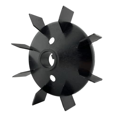 Fan Blade for Electric Motor 22 mm / 162 mm H 30 mm with Wedge Plastic Motor Blade Fan Blade Accessories Air Compressor Plastic Fan Blade Fan Blade Made of Nylon 22mm / 162mm