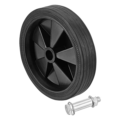 PATIKIL 5.8" Air Compressor Wheels, Universal Air Compressor Wheel Replacement Part with Screw & Nut with 0.6" Dia. Hole for Easy Mobility