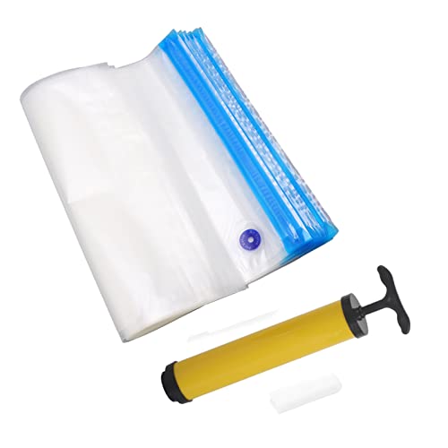 20Pcs 3D Printer Filament Storage Bags, Vacuum Sealed, Resealable,Filament Vacuum Storage Bag, with Clip Hand Pump,3D Printer Accessories