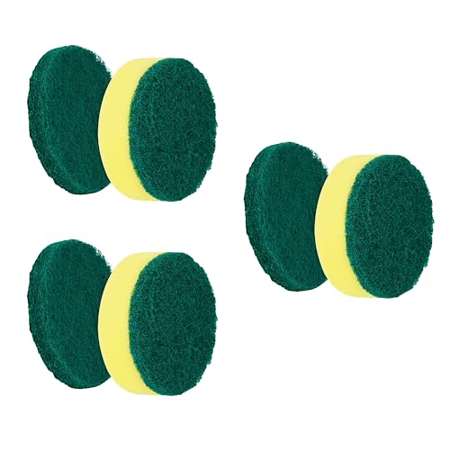 Synoshi Sponge Brush Heads (6 Units) for Electric Cleaning Brush | Designed for Cleaning Smooth Surfaces