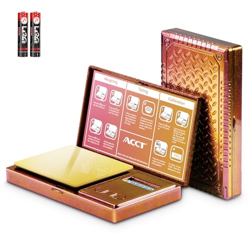 Digital Pocket Scale, Mini Scales, 0.01g x 500g, Jewely Scale, Gram and oz 6 Units, Tare, Accurate Jewellery Scales (Pink) Pink