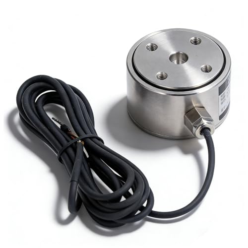 100kg/200kg/300kg/500kg Load Cell Sensor, Column Load Cell Weight Sensor Force Sensor Tension Compression Load Cell Pressure Sensor Stainless Steel Industrial Weighing Sensor(500kg)