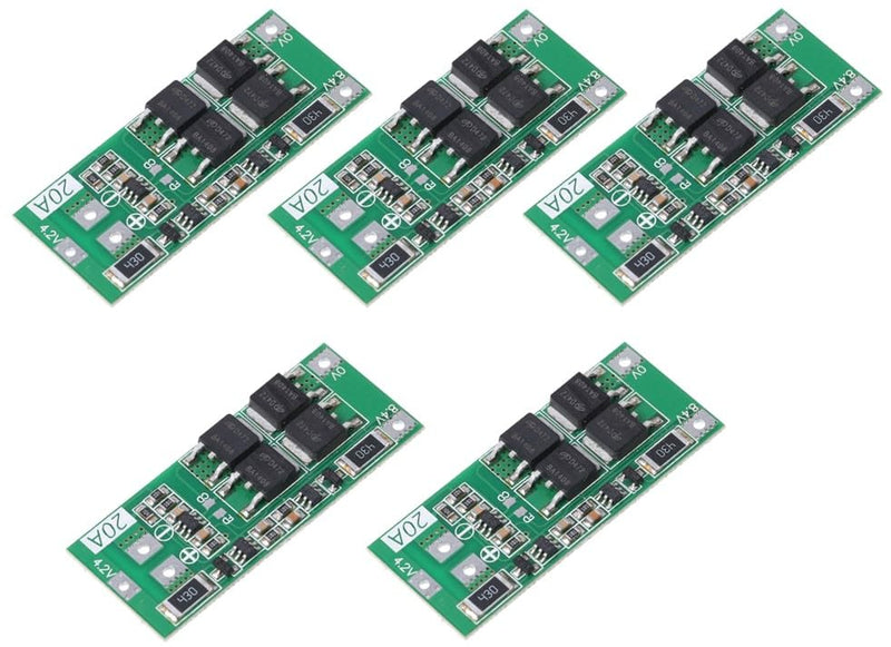 5pcs 2S 20A 7.4V 8.4V 18650 Lithium Battery Protection Board Balanced Version BMS