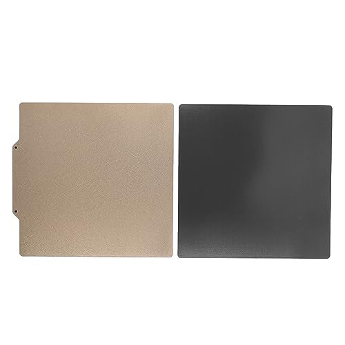 3D Printer Build Plate, Dual Sided Flexible Magnetic Spring Steel PEI PEO Coated 350x350mm High Temperature Resistant for Ender 3 CR10